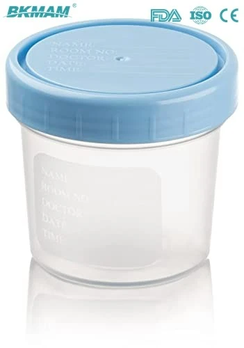 Stackable Specimen Cups With Lids,Leak Proof Sampling Cup 120ml Plastic Urine Cups