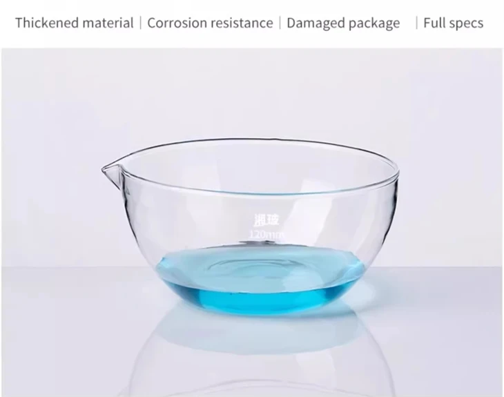 Lab Use Dish Evaporating Material Glass To Separate Liquids And Solids From A Solution By Allowing The Water To Evaporate Off Into Air